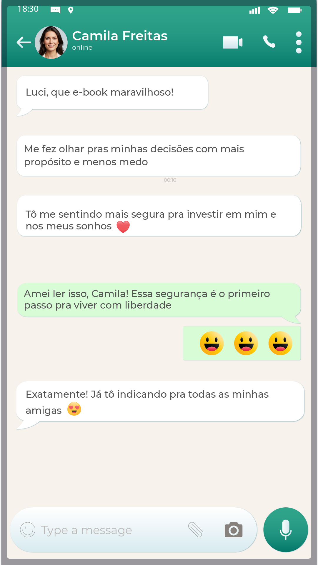Depoimento Camila